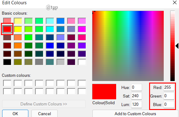 Rgb vertės