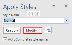 Modifier les styles