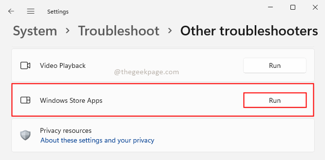 Aplikacija Windows Store Min