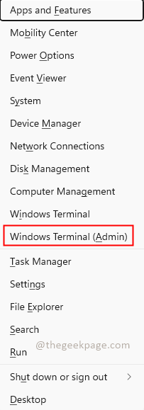 Windows terminal Min