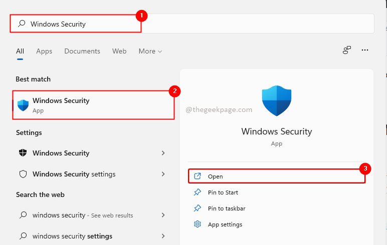 Varnost Windows Min