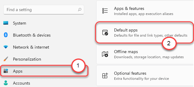 Applications par défaut min