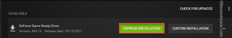 Mínimo de instalação expressa