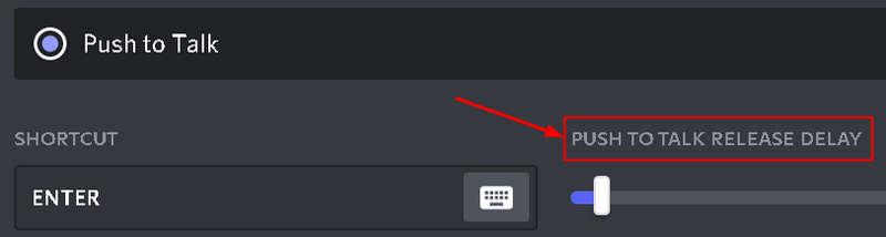 Discord Push To Talk kiadási késleltetés min
