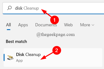 Diskcleanup دقيقة