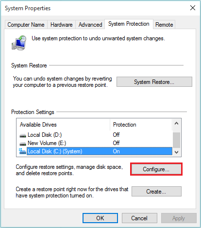 configurar