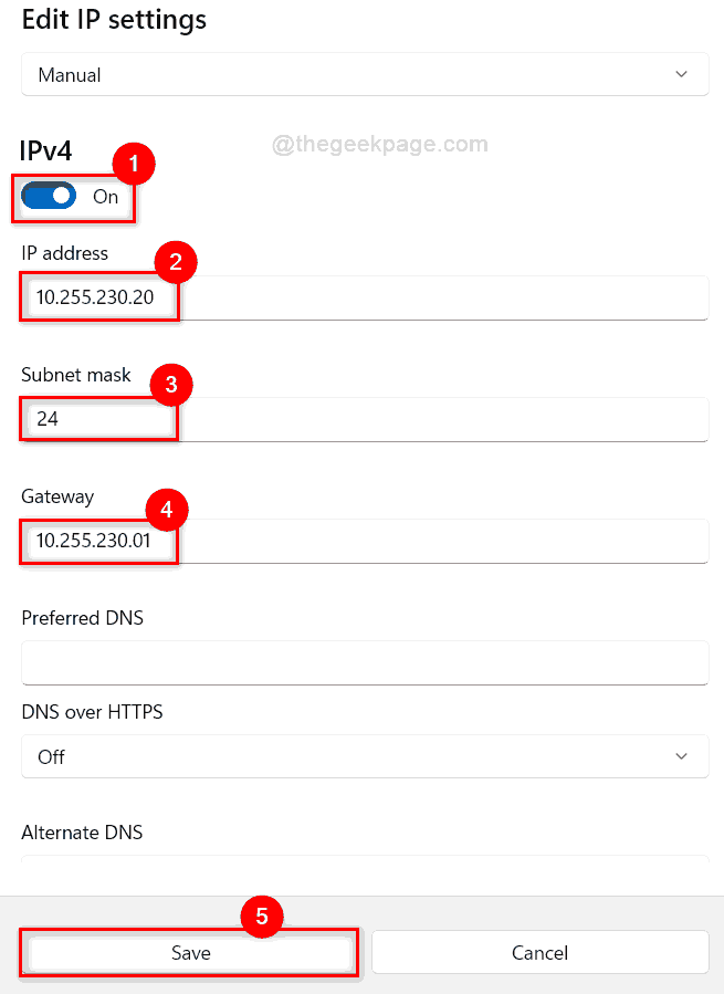Ipv4 Редактиране на настройките 11zon