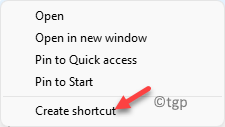 Painel de controle Exibição por ícones grandes Ferramentas do Windows Clique com o botão direito do mouse em Criar atalho