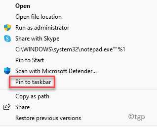 Ferramentas do Windows Mostrar mais opções Fixar na barra de tarefas