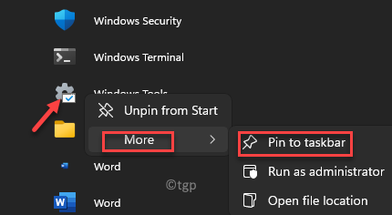 Menu Iniciar Todos os Aplicativos Ferramentas do Windows Clique com o botão direito em Fixar na Barra de Tarefas