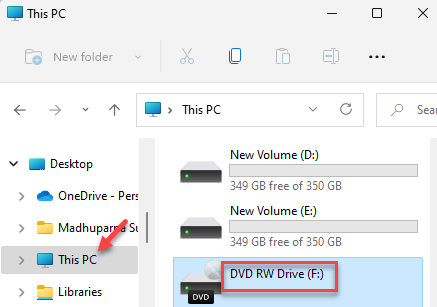 Fil Explorer Deze pc Dvd Rw Drive