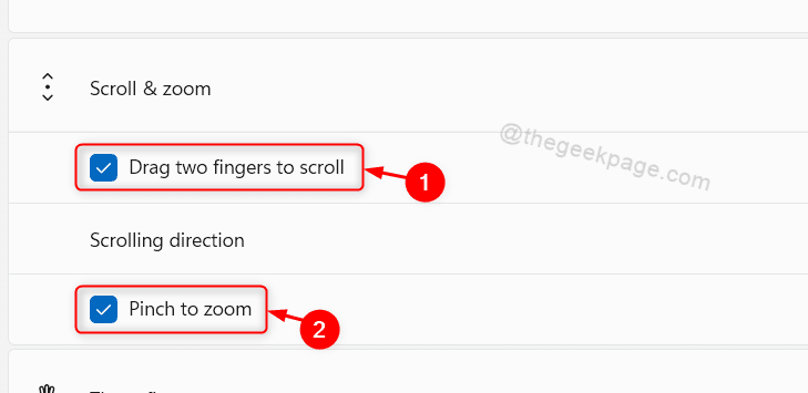 Scroll- und Zoom-Touchpad aktivieren oder deaktivieren