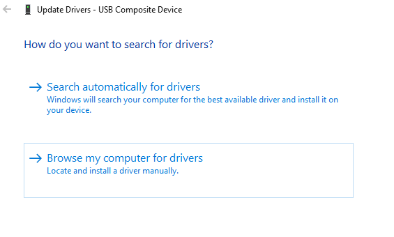Durchsuchen Sie meinen Computer nach Treibern