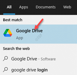 Rezultat Lijevi klik Google disk
