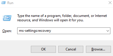 Mssettings การกู้คืน