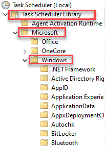 Uzdevumu plānotājs (lokālais) Uzdevumu plānotāja bibliotēka Microsoft Windows