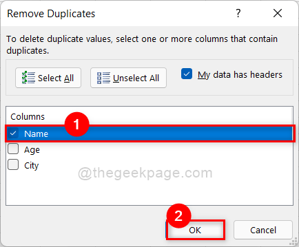 Seleccionar columna para eliminar duplicados 11zon