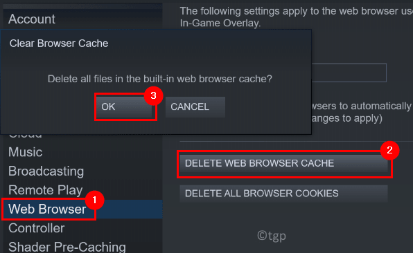 Excluir Mínimo de Cache do Navegador
