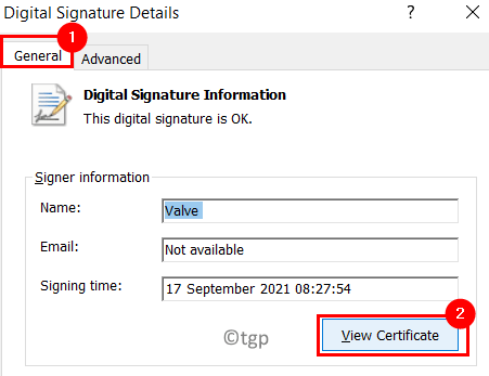 Detalhes da Assinatura Digital Ver Certificado Mín.