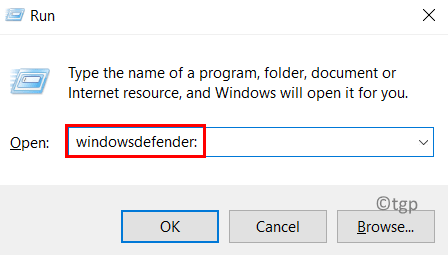 Execute o Windows Defender Min