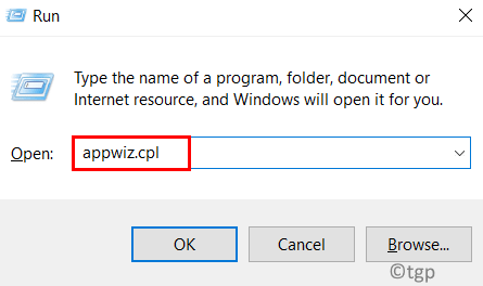 Executar Appwiz Min