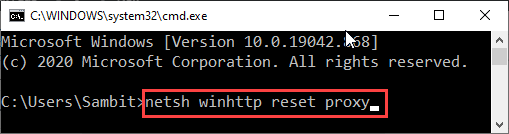 Netsh proxy