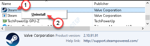 Steam Kaldırma Min