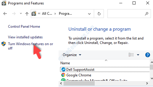 Програми и функции Включване или изключване на функциите на Windows