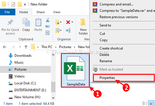 Excel rekvisitter