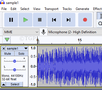 Aac-Audiodatei Audacity