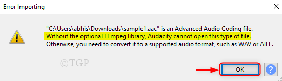 Ffmpeg Lib Fehlender Fehler Audacity