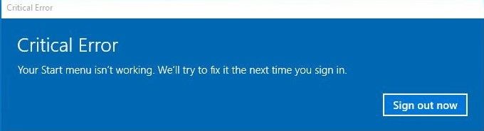 خطأ فادح في Windows 10