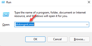 Εκτελέστε την εντολή Diskmgmt.msc Enter