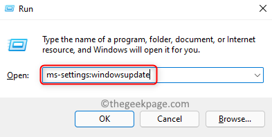 Zaženite Ms Settings Windows Update Min