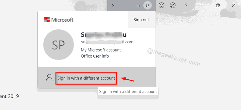 ลงชื่อเข้าใช้ด้วยบัญชีอื่น Word 11zon