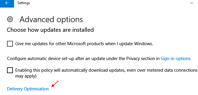 배달 최적화 Windows 10