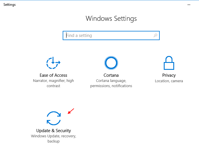 설정 업데이트 보안 Windows 10