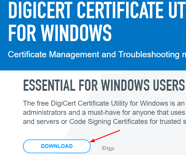Descarga mínima de Digicert
