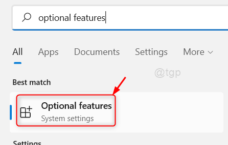 Abrir características opcionales Win11