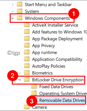 Grupipoliitika redaktor Bitlocker Eemaldatavad andmedraivid Min