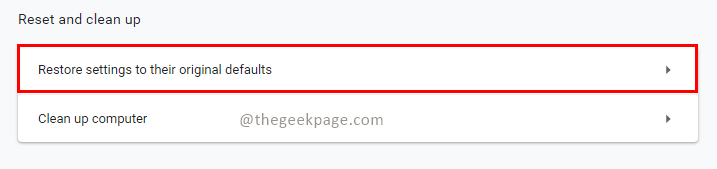 Restaurar configuração mínima