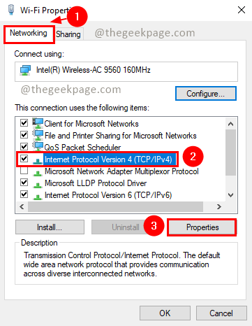 Propriedades de Wi-Fi Mínimo