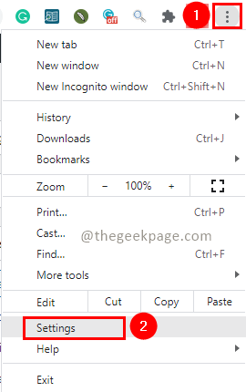 Mínimo de configurações do Chrome