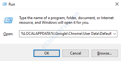 Запустите папку данных пользователя Chrome