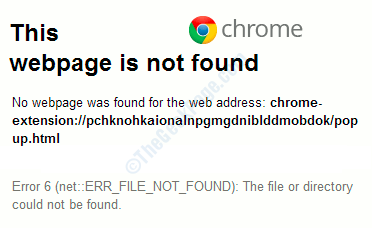 Сообщение об ошибке Chrome