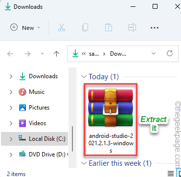 Почтовый индекс для Android Studio мин.