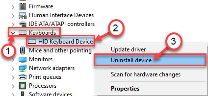 Tastatur avinstallering Min