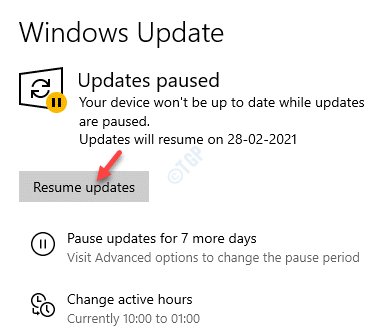 การตั้งค่า Windows Update ประวัติการอัพเดท