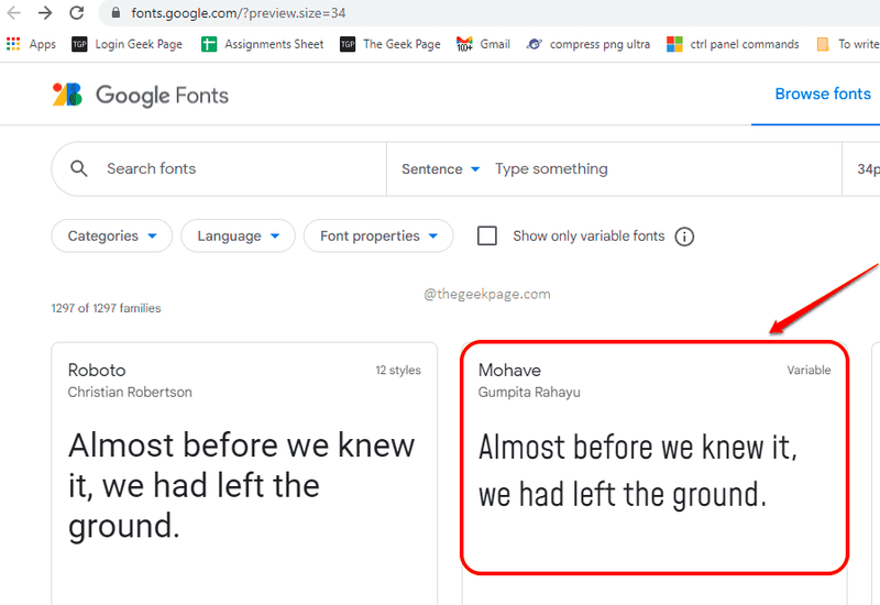 1 Válassza a Font Optimized lehetőséget