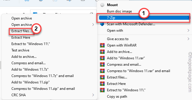 7zip Dosyaları Çıkart Min